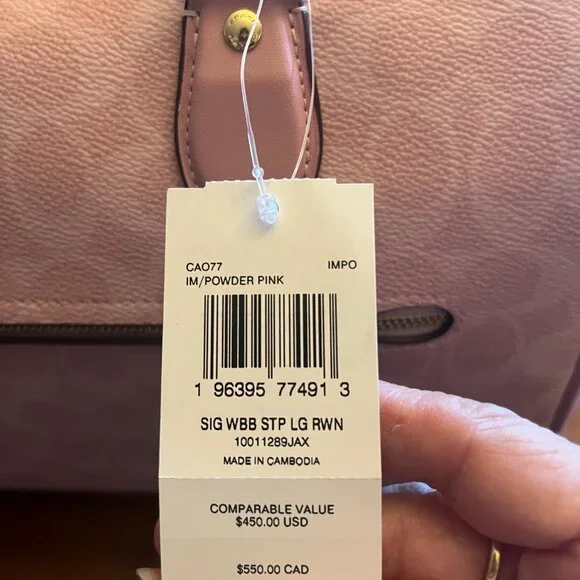 NWT COACH Large Rowan in Powder Pink! - Picture 6 of 6